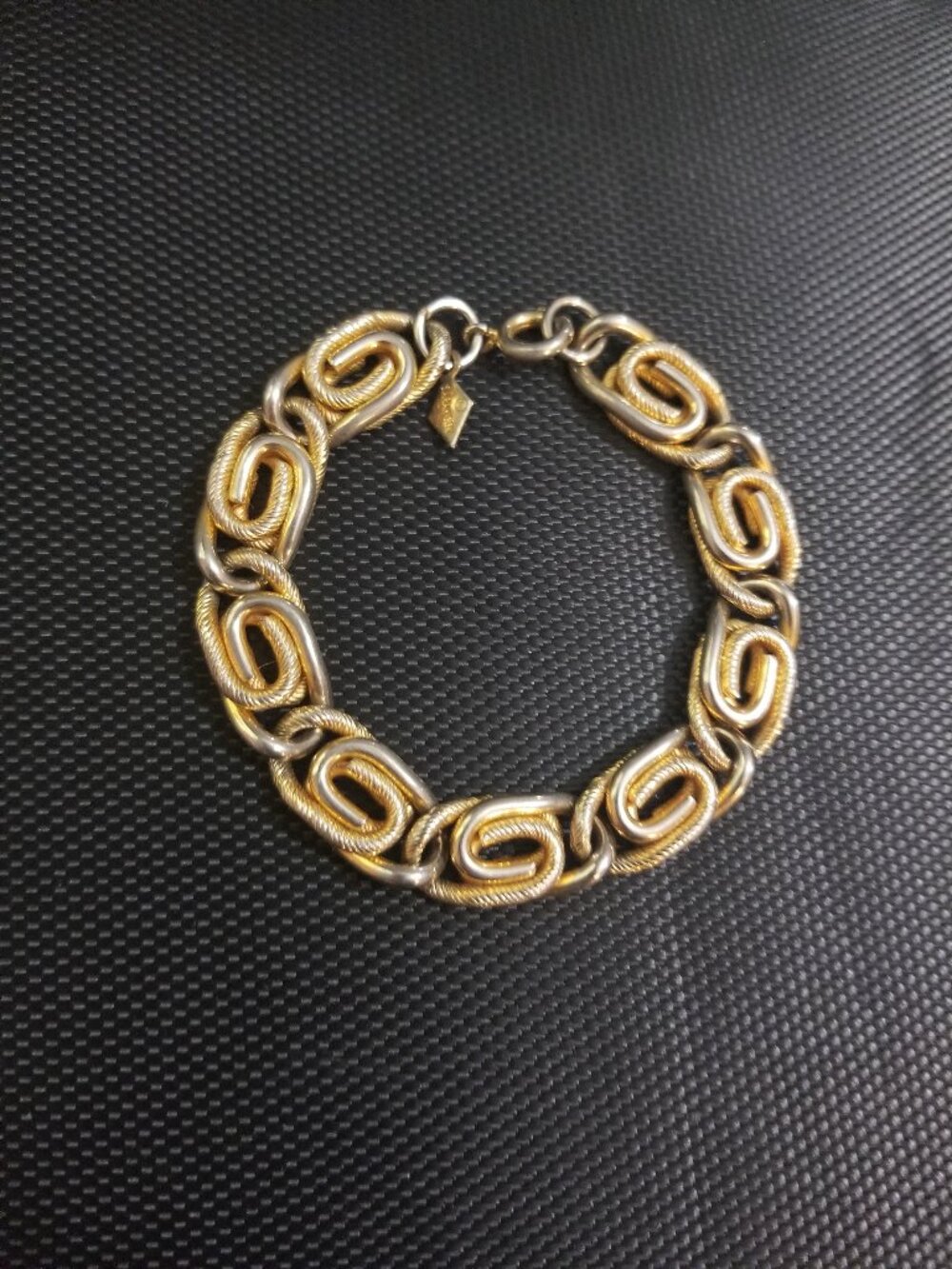 Sarah Cov (Sarah Coventry) Gold-Tone Paperclip-Inspired Bracelet